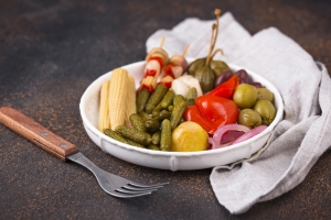 Assortment of marinated or pickled vegetable