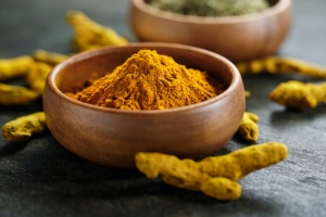 Curcuma in a bowl