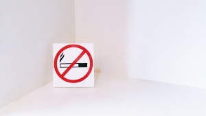 No smoking sign on white background